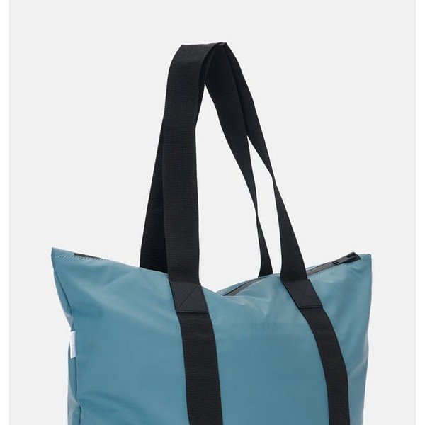Mořsky modrá taška s vysokou voděodolností Rains Tote Rush-image-2