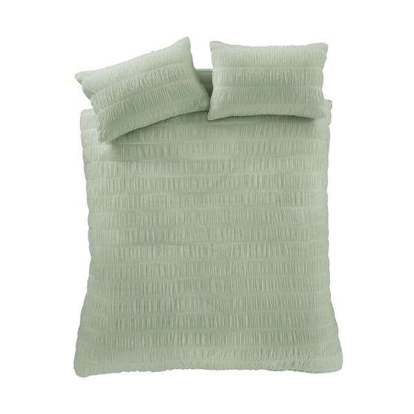 Heleroheline pikendatud krepp-voodipesu kaheinimesevoodile 230x220 cm Seersucker - Catherine Lansfield