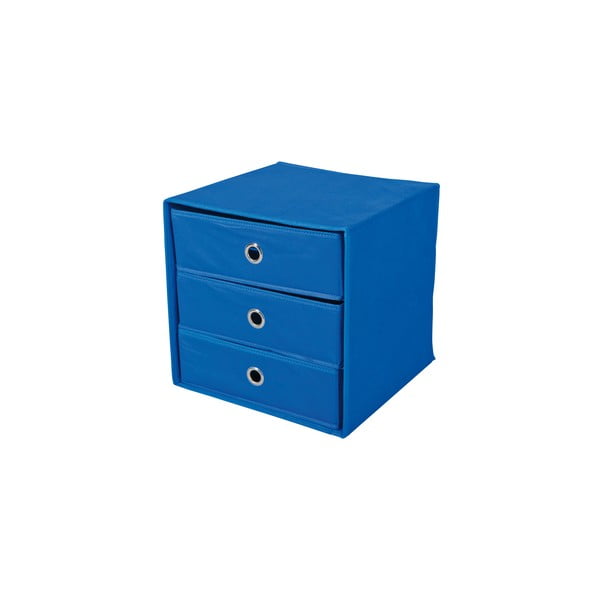 Modrý úložný box se zásuvkami 13Casa Lolly