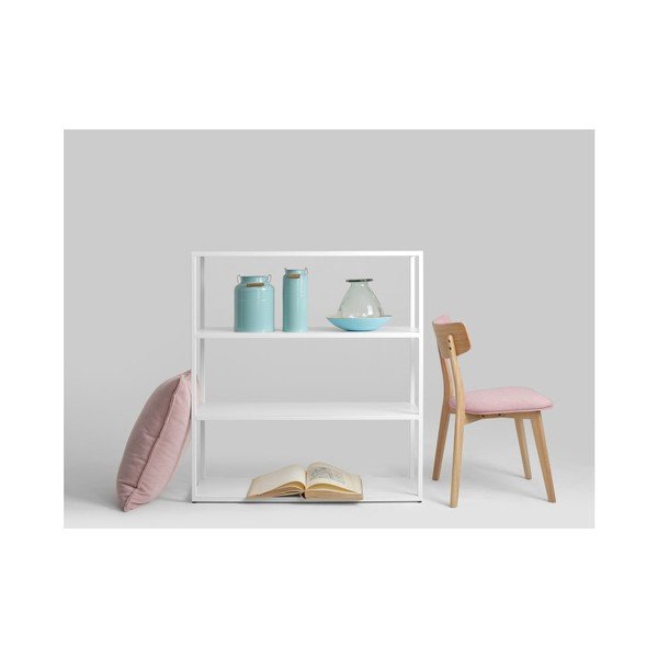 Valge raamaturiiul, kõrgus 110 cm Hyller - CustomForm-image-2
