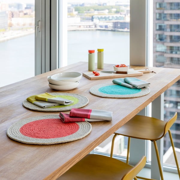 Kaltsuvaip 2 tk ø 38 cm Raspberry - Remember-image-1