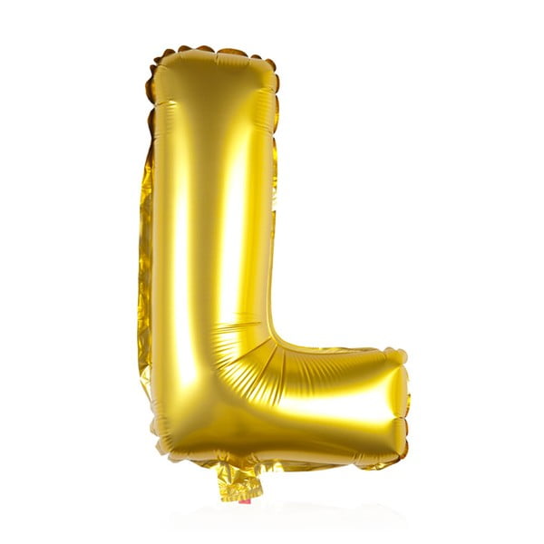 Balónek L zlaté, 30 cm