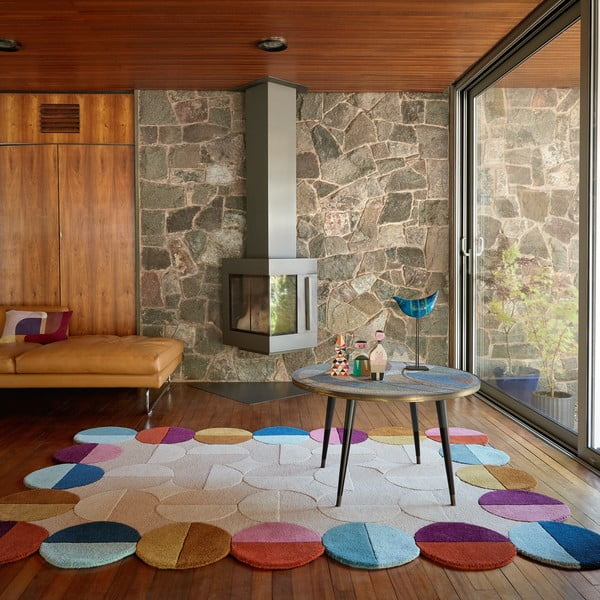 Beež käsitsi kootud villane vaip 120x170 cm Mia Textured Scallop - Flair Rugs-image-1