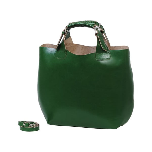 Zelená kabelka z pravé kůže Andrea Cardone Edoardo