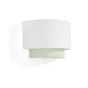 Valge/türkiissinine laste lamp tekstiilist varjuga Bianella - Kave Home