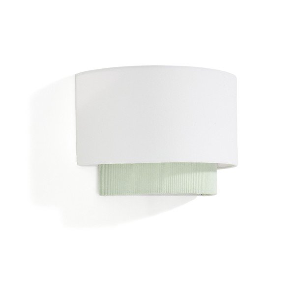 Valge/türkiissinine laste lamp tekstiilist varjuga Bianella - Kave Home