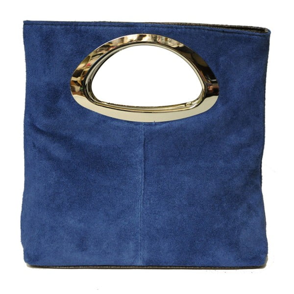 Tmavě modrá kožená kabelka Giulia Bags Torino