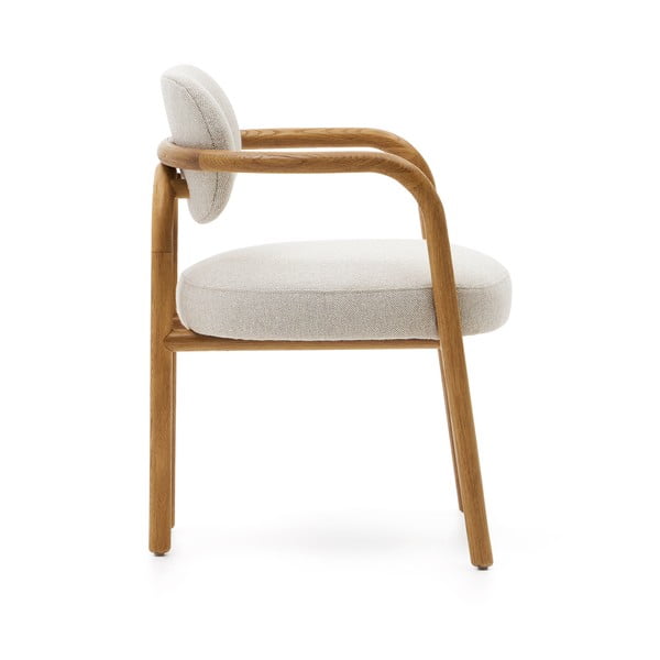 Pruun-kreem söögitool Melqui - Kave Home-image-3