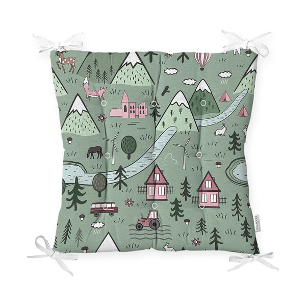 Puuvillasegust Village istmepadi, 40 x 40 cm - Minimalist Cushion Covers