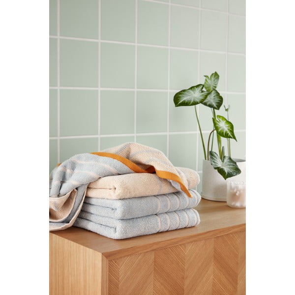 Sinine ja oranž puuvillane rätik Dora, 50 x 100 cm - Hübsch-image-2