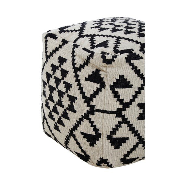 Mustvalge taburet Cefena - Premier Housewares-image-2