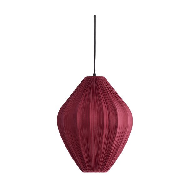 Burgundia värvi ripplamp tekstiilvarjuga, ø 12 cm Verita - Light & Living