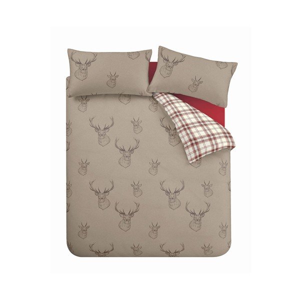 Beež voodipesu , 135 x 200 cm Stag - Catherine Lansfield-image-2