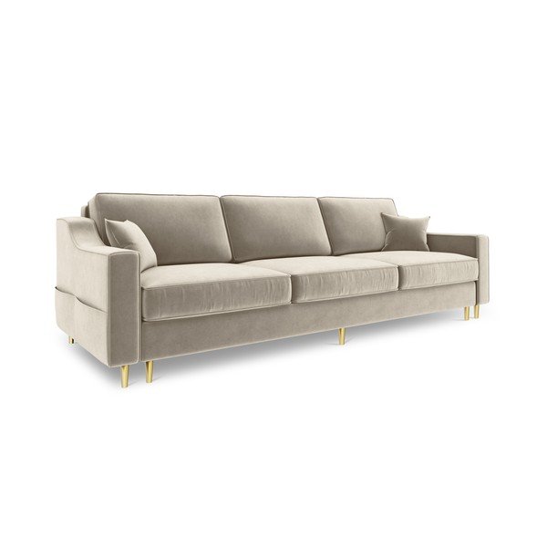 Béžová třímístná rozkládací pohovka Mazzini Sofas Marigold-image-3