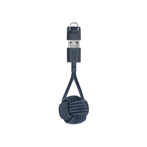 Tmavě modrý nabíjecí kabel s Micro USB Native Union Key Cable