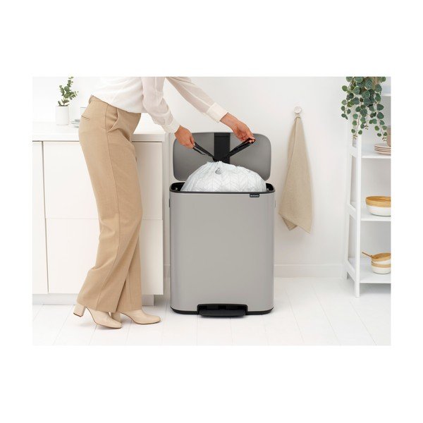 Helehall terasest prügikast 60 l Bo - Brabantia-image-3