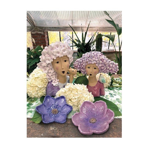 Dekoratiivne polüresiinist alus ø 26 cm Flora - Brandani-image-1