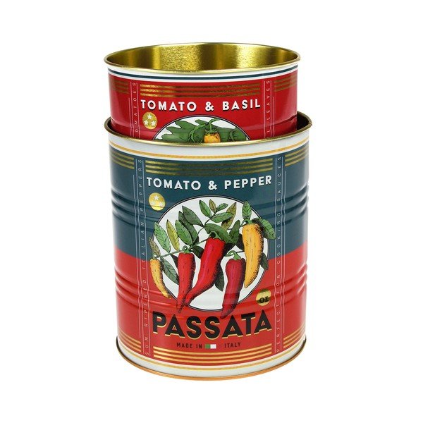 Dekoratiivsed plekk-hoiukarbid komplektis 2 tk ø 11x13 cm Passata - Rex London-image-2