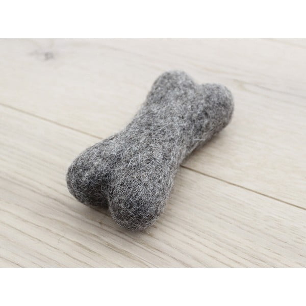 Pähklipruun loomavillane mänguasi luukujuline Pet Bones, pikkus 14 cm. - Wooldot