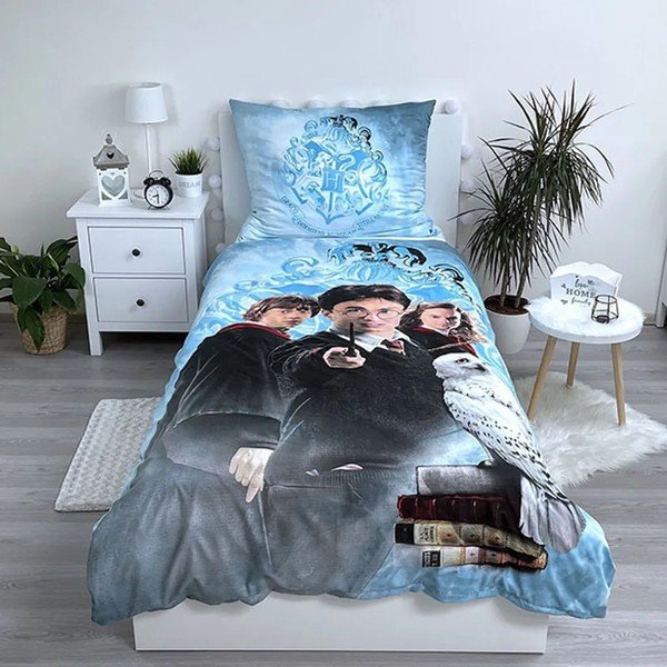 Laste üheinimesevoodipesu mikrokiust 140x200 cm Harry Potter - Jerry Fabrics-image-1