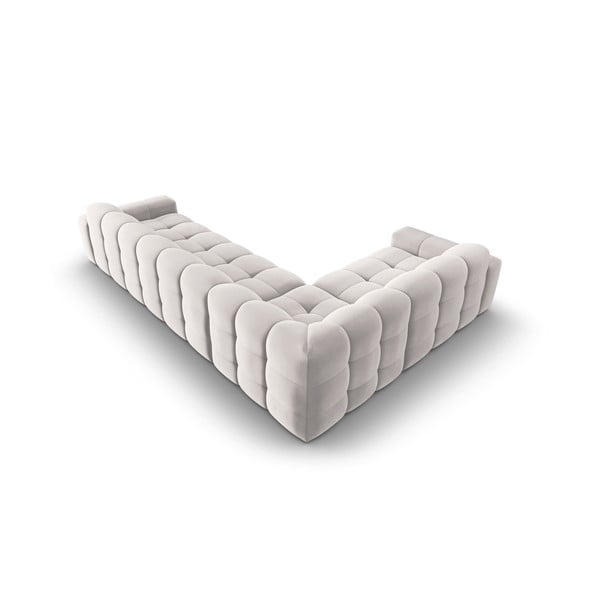 Helehall sametne nurgadiivan (vasakpoolne nurk) Kendal - Micadoni Home-image-4