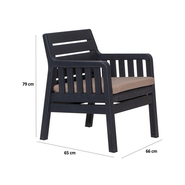 Antratsiitne aiamööbli komplekt 2-le Lara - Floriane Garden-image-2