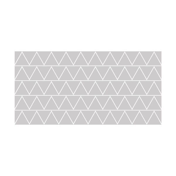 50 matist klaasist kleebist Triangle komplekt - Ambiance-image-2