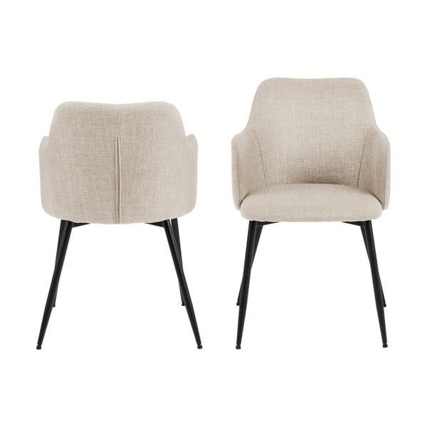 Kreemid söögitoolid 2tk komplektis Ilsa - Actona-image-4