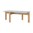 Kohvilaud naturaalses värvitoonis klaasist pealispinnaga 55x105 cm Kob - noo.ma