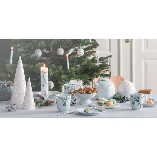 Valge portselanist taldrik jõulumotiiviga ø 22 cm Hammershøi Christmas – Kähler Design-image-3