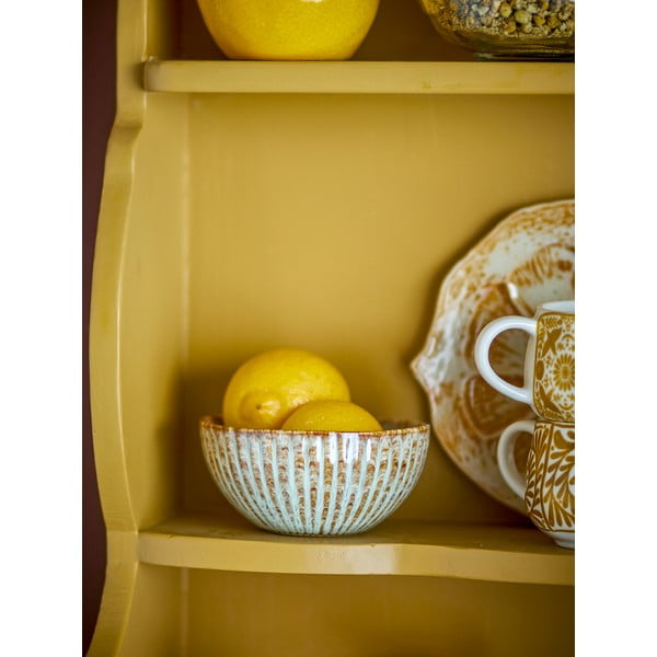 Sinine/beež kivikeraamikast serveerimiskauss 200 ml Fleur - Bloomingville-image-1