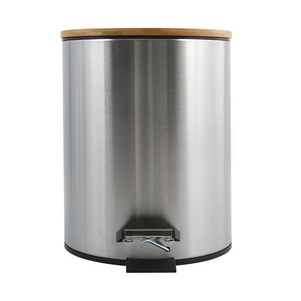 Matt hõbedane terasest prügikast 5 l Adonis - Spirella-image-3