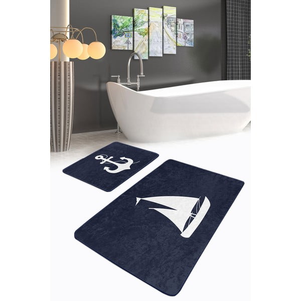 Tumesinised vannitoamatid 2tk komplektis 60x100 cm – Mila Home-image-1