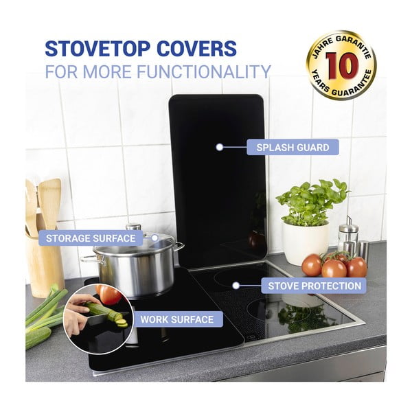 Pliidikatted karastatud klaasist 2tk  komplektis 30x52 cm Universal - Weenko-image-4