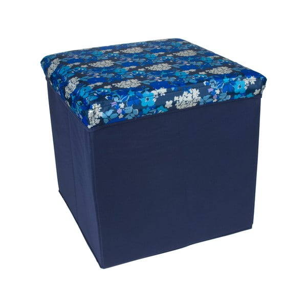 Skládací úložná krabice Blue Flowers