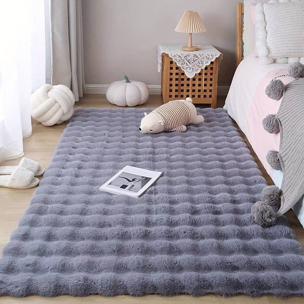 Must pestav vaip 160x230 cm Bubble Anthracite - Mila Home-image-1