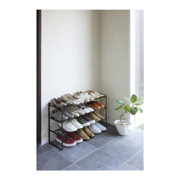 Must reguleeritav 3-tasandiline jalatsiriiul Maebashi - YAMAZAKI-image-2