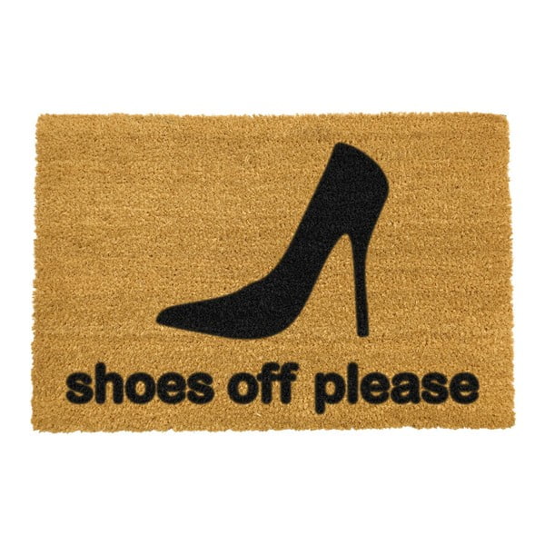 Looduslik kookosmatt , 40 x 60 cm Shoes Off Please - Artsy Doormats