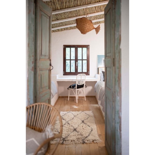 Kreem pestav käsitsi kootud villane vaip 80x140 cm Berber Soul - Lorena Canals-image-4