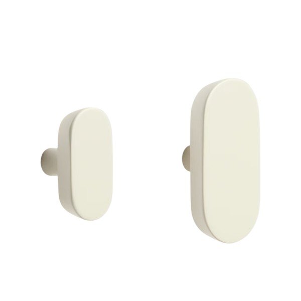 Kreemid pöögipuidust seinakonksud 2tk komplektis Arely - Kave Home