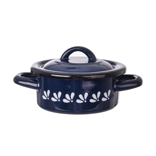 Sinine emailitud kaas , ⌀ 14 cm - Orion-image-2