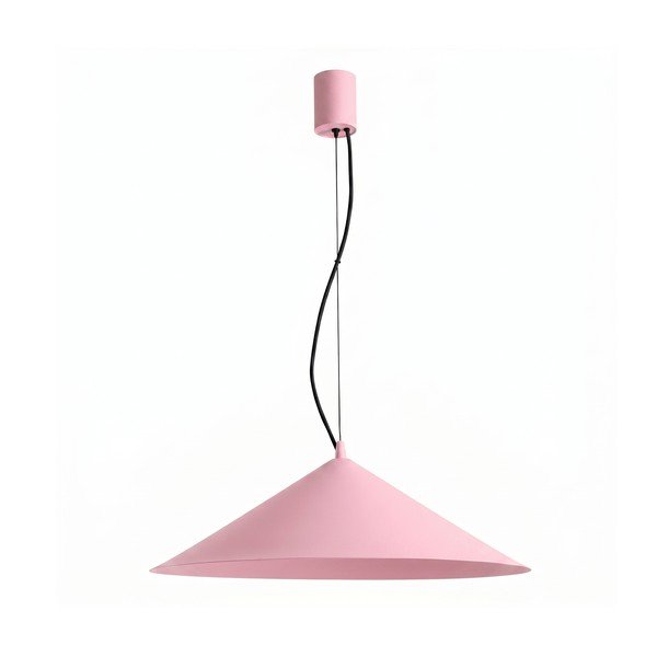 Roosa metallist LED-ripplamp ø 50 cm FINT - Thoro