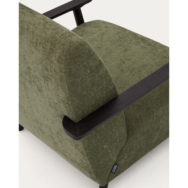 Roheline šenillist tugitool Meghan - Kave Home-image-4