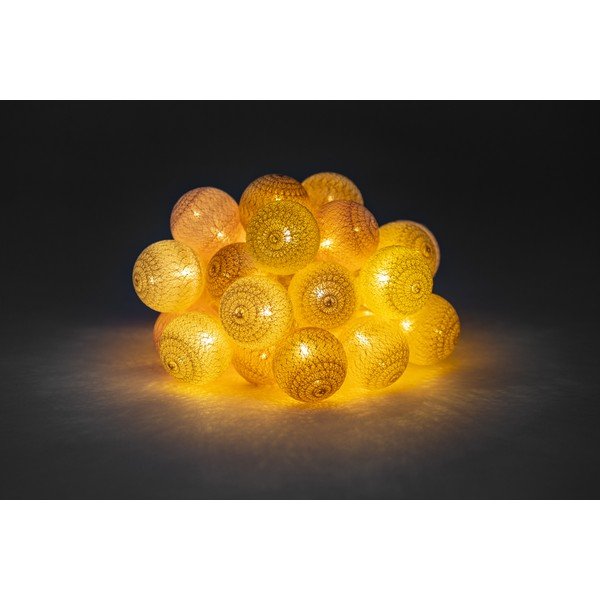 Beež ja roosa valguskett LED-pirnidega , 30 valgustit - LUKKA-image-2