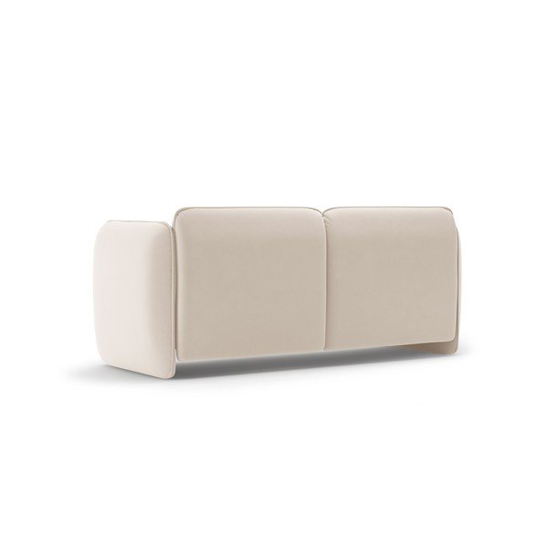 Kreemikas sametdiivan 168 cm Georgia - Micadoni-image-3