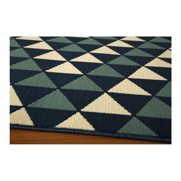 Modrý koberec Nourison Baja Huocho, 229 x 160 cm-image-1