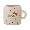 Beež kruus jõulumotiiviga kivikeraamikast 250 ml Christy - Bloomingville