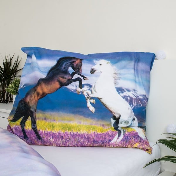Puuvillane laste voodipesu 140x200 cm Horse "Meadow" - Jerry Fabrics-image-3
