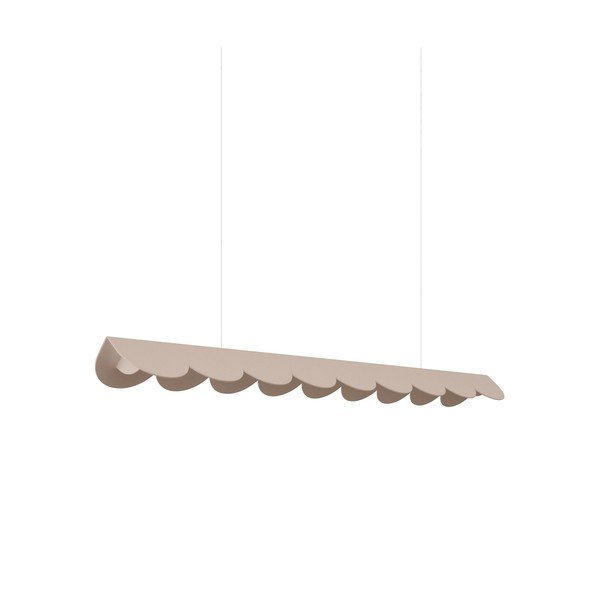 Hallikaspruun alumiiniumist LED-rippvalgusti BISCUIT - Thoro