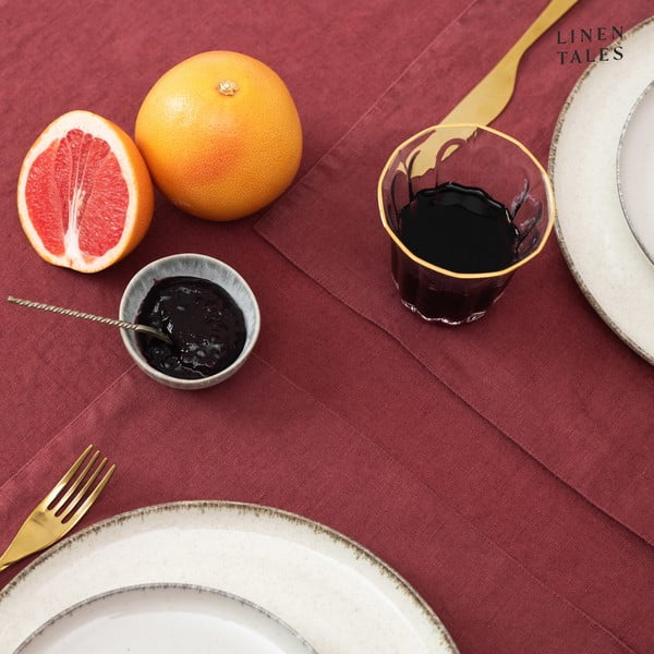 Linane linik 40x200 cm Marsala - Linen Tales-image-1